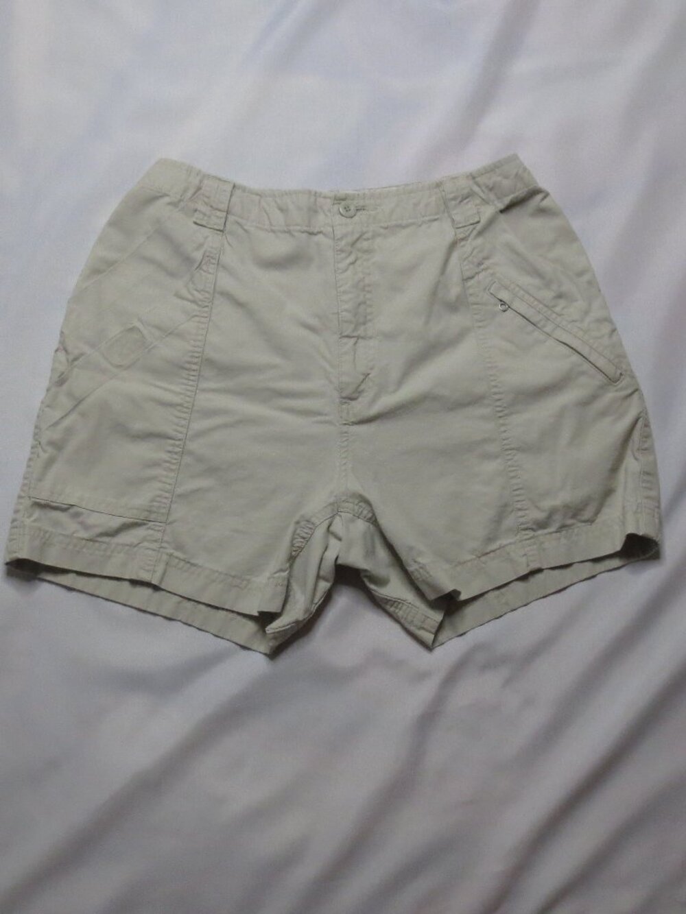 ROYAL ROBBINS womens SHORTS hiking HIGH RISE khaki OUTDOOR camping SIZE 10